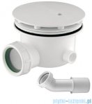Omnires Syfon niski do brodzików z otworem ø 90 mm biały ST6590.35N+ST45BP