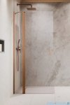 Radaway Nes KDD II Brushed Copper kabina walk-in 90cm lewa szczotkowana miedź szkło przejrzyste 10031090-93-01L