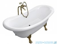 Besco Amelia wanna owalna Retro 190x77 + nogi chrom #WKA-190WO+C 