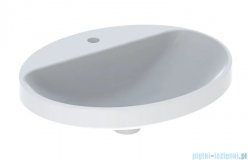 Geberit VariForm Umywalka owalna z półką z otworem na baterię, bez przelewu 55x45cm KeraTect 500.722.00.2