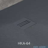 Radaway Kratka odpływowa do brodzika Kyntos antracyt HKA-64