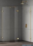 New Trendy Eventa Gold Shine kabina walk-in 100x120x200 cm z dodatkową ścianką przejrzyste EXK-4888/EXK-4868