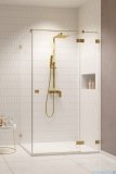 Radaway Essenza Pro Brushed Gold Kdj kabina 80x100cm prawa szczotkowane złoto 10097080-99-01R/10098100-01-01