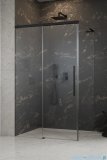 Radaway Idea 8 QL Black Kdj kabina 100x70cm lewa czarny mat/szkło przejrzyste 10550517-54-01L/10350453-01-01/10360070-01-01R