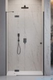 Radaway Essenza Brushed GunMetal Dwj drzwi wnękowe 90cm lewe szczotkowany grafit/szkło przejrzyste 1385013-92-01L