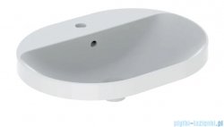 Geberit VariForm Umywalka owalna z półką z otworem na baterię 60x45cm KeraTect 500.732.00.2