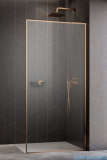 Radaway Modo F SL Brushed Copper II kabina Walk-in 110x201,6cm prawa Szczotkowana Miedź szkło przejrzyste 10419114-93-01R