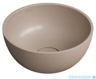 Omnires Shell M+ umywalka nablatowa Ø35 cm dune beige mat SHELL350UNDB