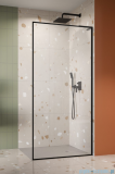 Radaway Modo F SL Black II kabina Walk-in 85x201,6cm prawa Czarna szkło przejrzyste 10419085-54-01R