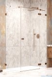 Radaway Essenza Pro Brushed Copper Kdj kabina 80x90cm prawa szczotkowana miedź 10097080-93-01R/10098090-01-01