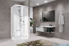 Novellini Glax 2 2.0 kabina z hydromasażem hydro plus 80x80 prawa total biała G22GF89DT1L-1UU