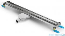 New Trendy Visio Slim odpływ liniowy z rusztem szczotkowanym w kolorze chrom 60x3,2 cm OL-0086