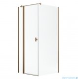 Radaway Nes Kdj II Brushed Copper kabina 90x90cm lewa szczotkowana miedź 10032090-93-01L/10039090-01-01