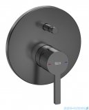 Roca Naia bateria wannowo-prysznicowa podtynkowa Brushed Titanium Black EVERLUX-PVD A5A0B96NM0