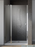 Radaway Eos II DWJ Drzwi prysznicowe 80x195 lewe szkło przejrzyste + brodzik Delos C + syfon 3799440-01L/SDC0808-01