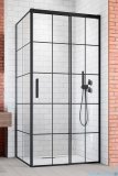 Radaway Idea Black Kdj Factory kabina prysznicowa 120x100 prawa czarny mat/szkło przejrzyste 387042-54-55R/387052-54-55L