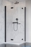 Radaway Nes 8 Black Kdd B kabina 90x80cm czarny mat/szkło przejrzyste 10074090-54-01L/10074080-54-01R