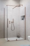 Radaway Furo Kdj Brushed Copper kabina 120x70cm prawa szczotkowana miedź 10104622-93-01R/10110580-01-01/10113070-01-01