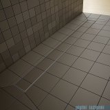 Radaway prostokątny brodzik podpłytkowy z odpływem liniowym na dłuższym boku Basic 109x89cm 5DLA1109B,5R085B,5SL1