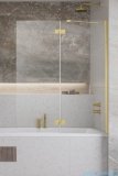 Radaway Essenza Gold PND II parawan nawannowy 140cm prawy złoty połysk/przejrzyste 110002140-09-01R