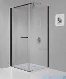Sanplast Prestige III KNDJ/PRIII kabina prostokątna 90x70x198 cm czarny matowy 600-073-0130-59-401