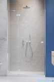 Radaway Fuenta Dwj drzwi wnękowe 130cm lewe chrom połysk szkło przejrzyste 1384017-01-01L