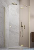Radaway Essenza 8 Brushed Gold Ptj kabina pięciokątna 100x80cm prawa szczotkowane złoto 10490000-99-01R/10490800-01-01