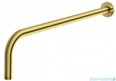 Kohlman Experience Brushed Gold okrągłe ścienne ramię do deszczownicy 44 cm złoto szczotkowane WNEGDB