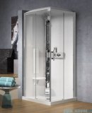 Novellini Glax 3 A90 kabina masażowo-parowa 90x90 chrom GL3A99M1N-1K