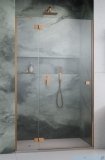Radaway Essenza 8 Brushed Copper Dwj drzwi wnękowe 120cm lewe szczotkowana miedź/szkło przejrzyste 10480812-01-01L/10460337-93-01L