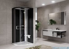 Novellini Glax 2 2.0 kabina z hydromasażem hydro plus 100x100 biała G22R109T1L-1UH