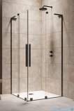 Radaway Furo SL Black KDD kabina 100x100cm czarny mat/szkło przejrzyste 10305100-54-01L/10305100-54-01R