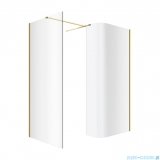 Excellent Vidoq walk-in kabina prysznicowa gięta, ścianka prosta 120cm, ścianka gięta 83cm złoty połysk KAEX.1507.K.1200.0830.GL