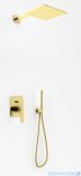 Kohlman Experience Brushed Gold zestaw prysznicowy z deszczownicą kwadratową 30x30 cm złoto szczotkowane QW210EGDBQ30