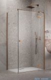 Radaway Essenza Kdj Brushed Copper kabina 90x80cm prawa szczotkowana miedź 1385044-93-01R/1384051-01-01