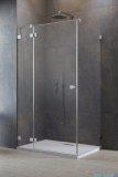 Radaway Essenza Pro Brushed Nickel Kdj kabina 80x90cm lewa szczotkowany nikiel 10097080-91-01L/10098090-01-01