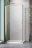 Radaway Nes Kdj I Brushed Gold kabina 100x80cm lewa szczotkowane złoto 10022100-99-01L/10039080-01-01