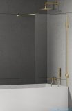 New Trendy Eventa Gold Shine Parawan nawannowy 50x150 cm z wspornikiem prostopadłym przejrzyste Złoty połysk EXK-4892-WP