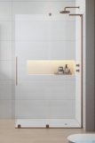 Radaway Furo SL Brushed Copper kabina Walk-in 100x200cm prawa szczotkowana miedź 10306538-93-01R/10110494-01-01