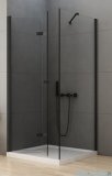 New Trendy New Soleo Black 70x90x195 cm kabina lewa przejrzyste D-0233A/D-0115B