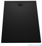 New Trendy Mori brodzik prostokątny z konglomeratu 100x90x3 cm czarny B-0404
