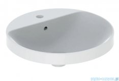 Geberit VariForm Umywalka okrągła z półką z otworem na baterię 48cm szkliwiony spód 500.705.01.2