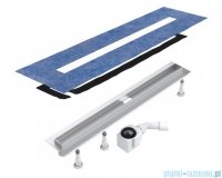 Schedpol Slim Lux odpływ liniowy z maskownicą Steel Slim 80x3,5x9,5cm OLSL80/SLX