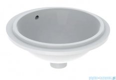 Geberit VariForm Umywalka okrągła z przelewem 42x40,5cm szkliwiony spód KeraTect 500.745.00.2