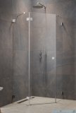 Radaway Essenza Ptj Brushed Nickel kabina pięciokątna 80x80cm lewa szczotkowany nikiel 1385010-91-01L/1385049-01-01