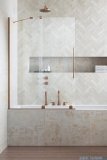 Radaway Furo Brushed Copper PND II parawan nawannowy 160cm lewy szczotkowana miedź 10109838-93-01L/10112794-01-01