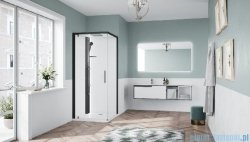 Novellini Glax 1 2.0 kabina standard 90x90 lewa czarna G21GF99STFL-1HH