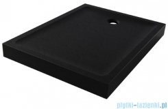 New Trendy Mild Stone Brodzik akrylowy prostokątny 80x100x11,5 cm czarny B-0570