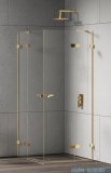 New Trendy Eventa Gold Shine kabina prysznicowa prostokątna 110x100x200 cm przejrzyste Złoty połysk EXK-4766