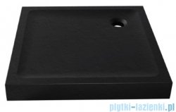New Trendy Mild Stone Brodzik akrylowy kwadratowy 80x80x11,5 cm czarny B-0562